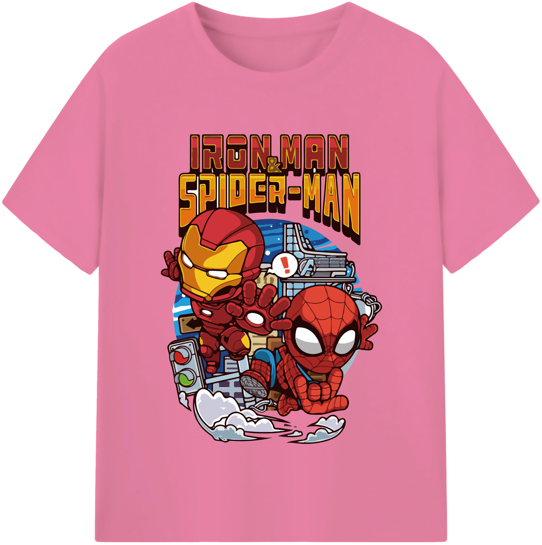（画像用） アベンジャーズ The Avengers 綿100％半袖Tシャツ（フロントプリント）